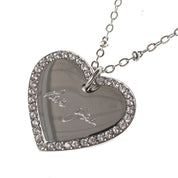 ETERNAL HEART ENGRAVABLE PENDANT NECKLACE