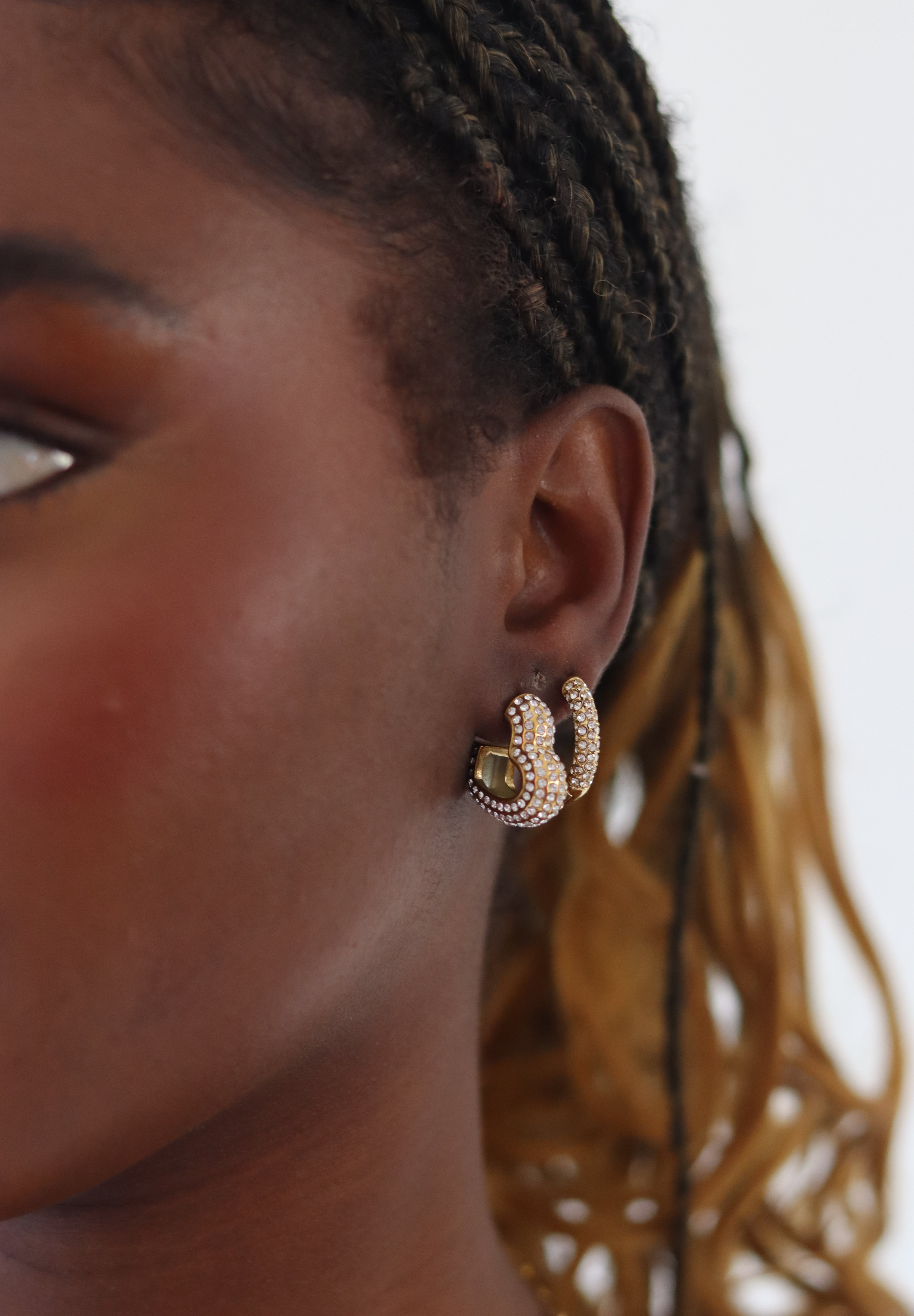 CHARLEEN X LYNOTT LOVERGIRL HEART EARRINGS