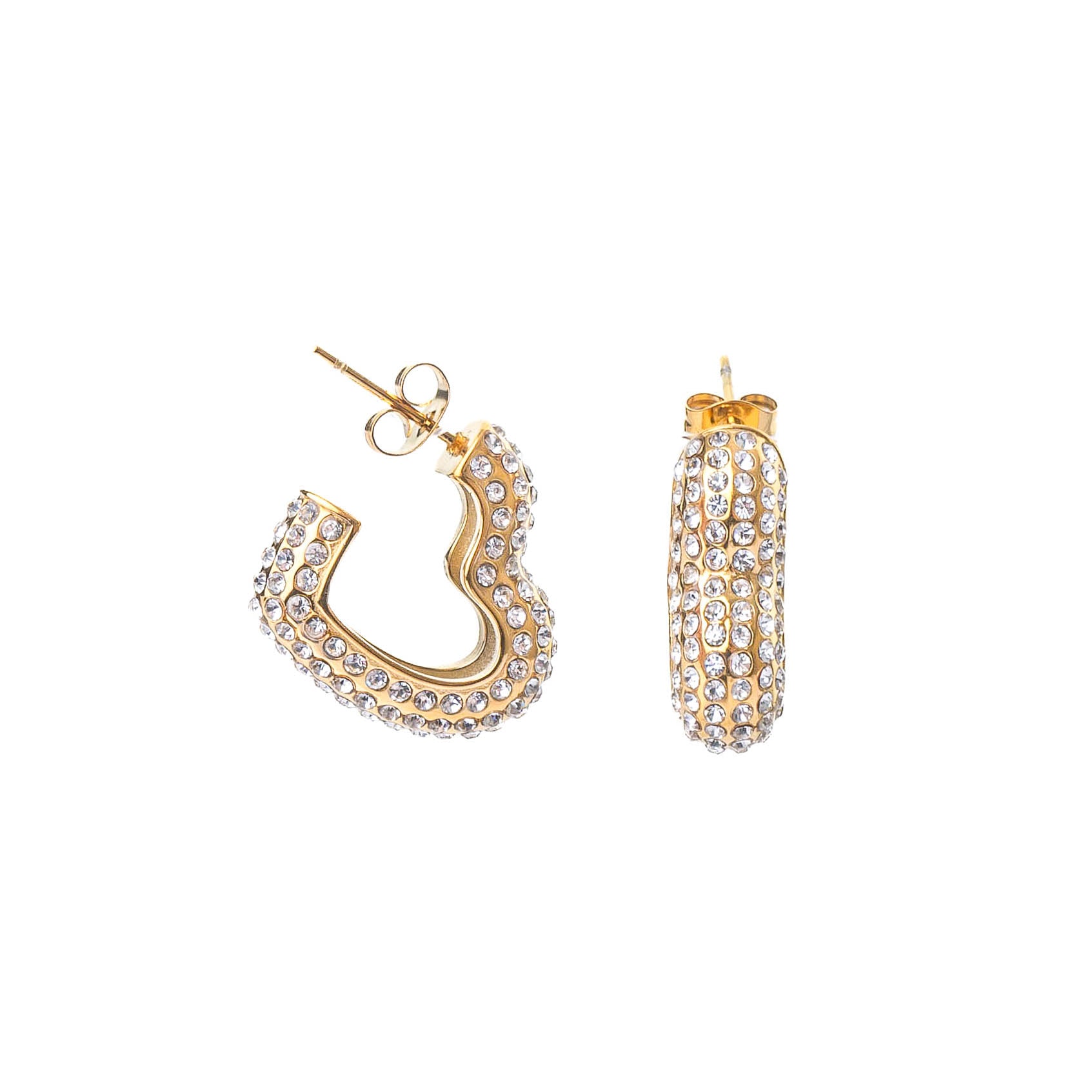 CHARLEEN X LYNOTT LOVERGIRL HEART EARRINGS