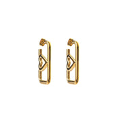 TOUGH LOVE HEART HOOP EARRINGS