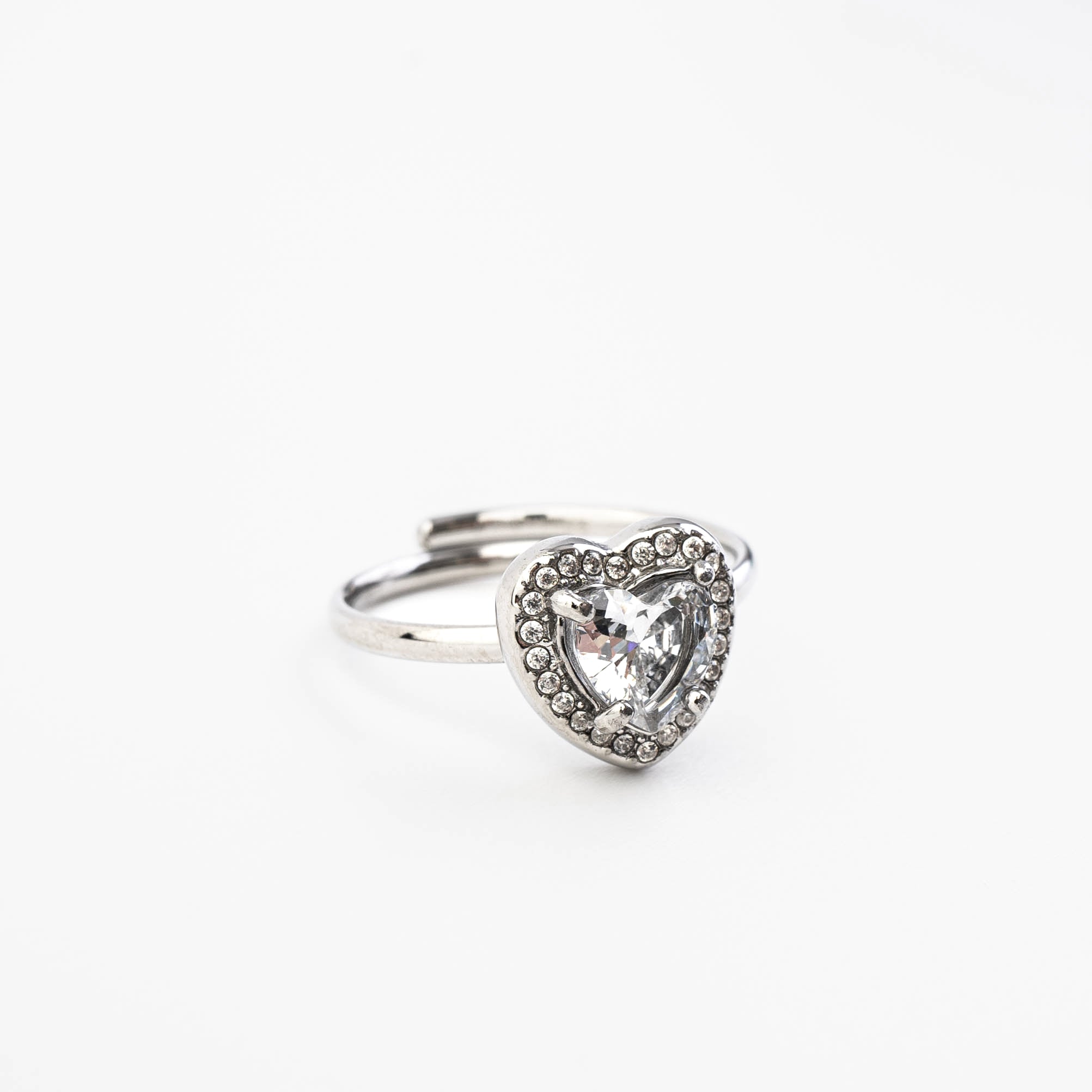 PENDANT HEART ADJUSTABLE RING