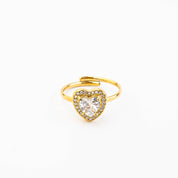 PENDANT HEART ADJUSTABLE RING