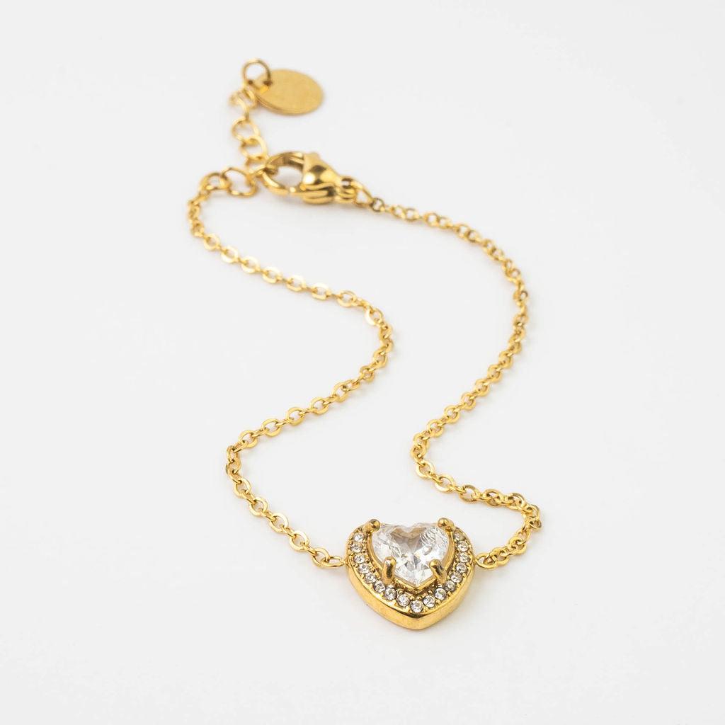 HEART PENDANT BRACELET - Lynott Jewellery