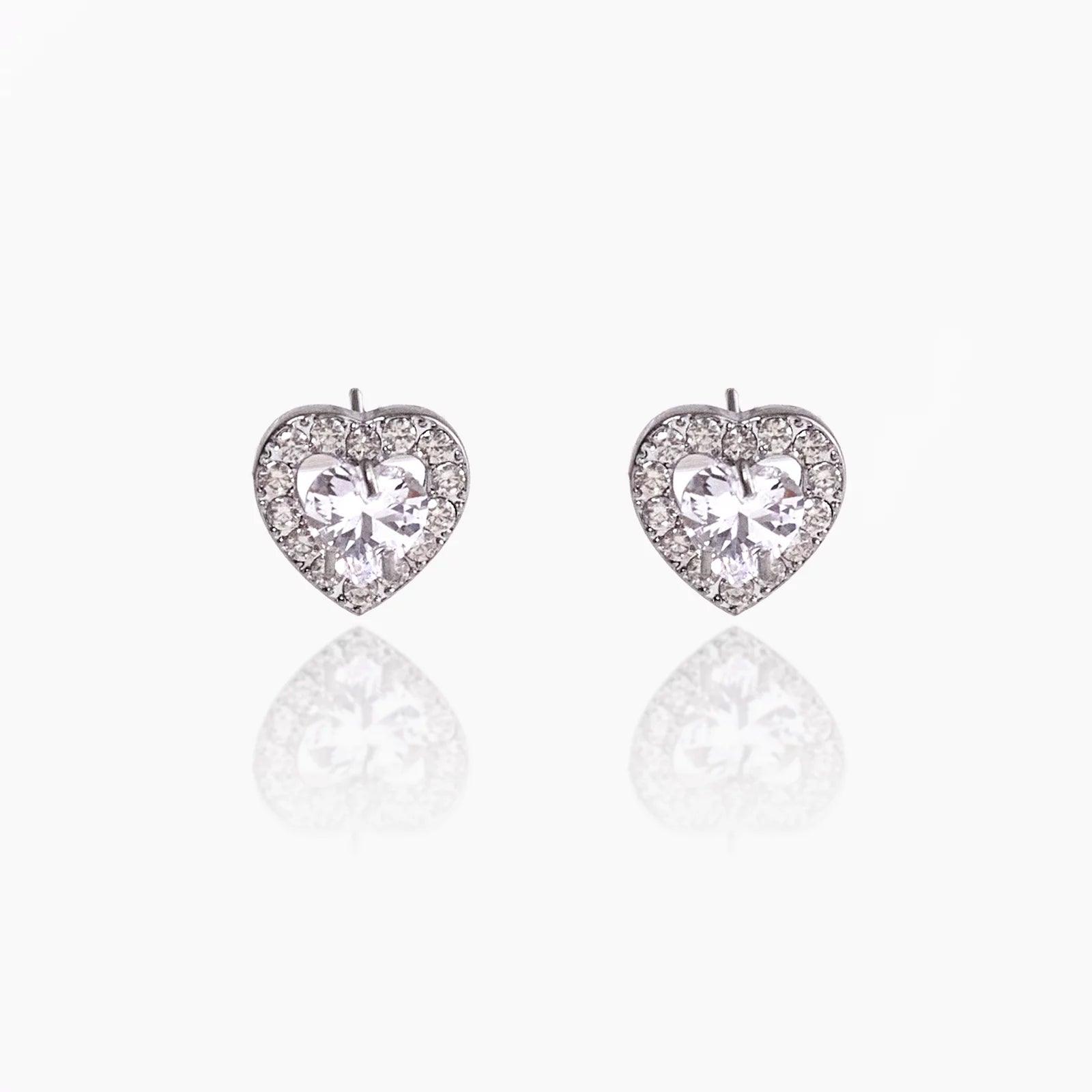 PENDANT HEART STUDS - Lynott Jewellery