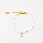 PEARL INITIAL BRACELET