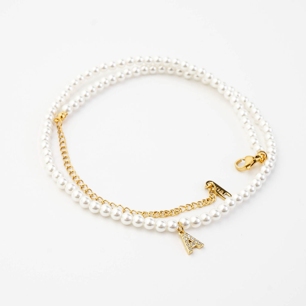 PEARL INITIAL NECKLACE