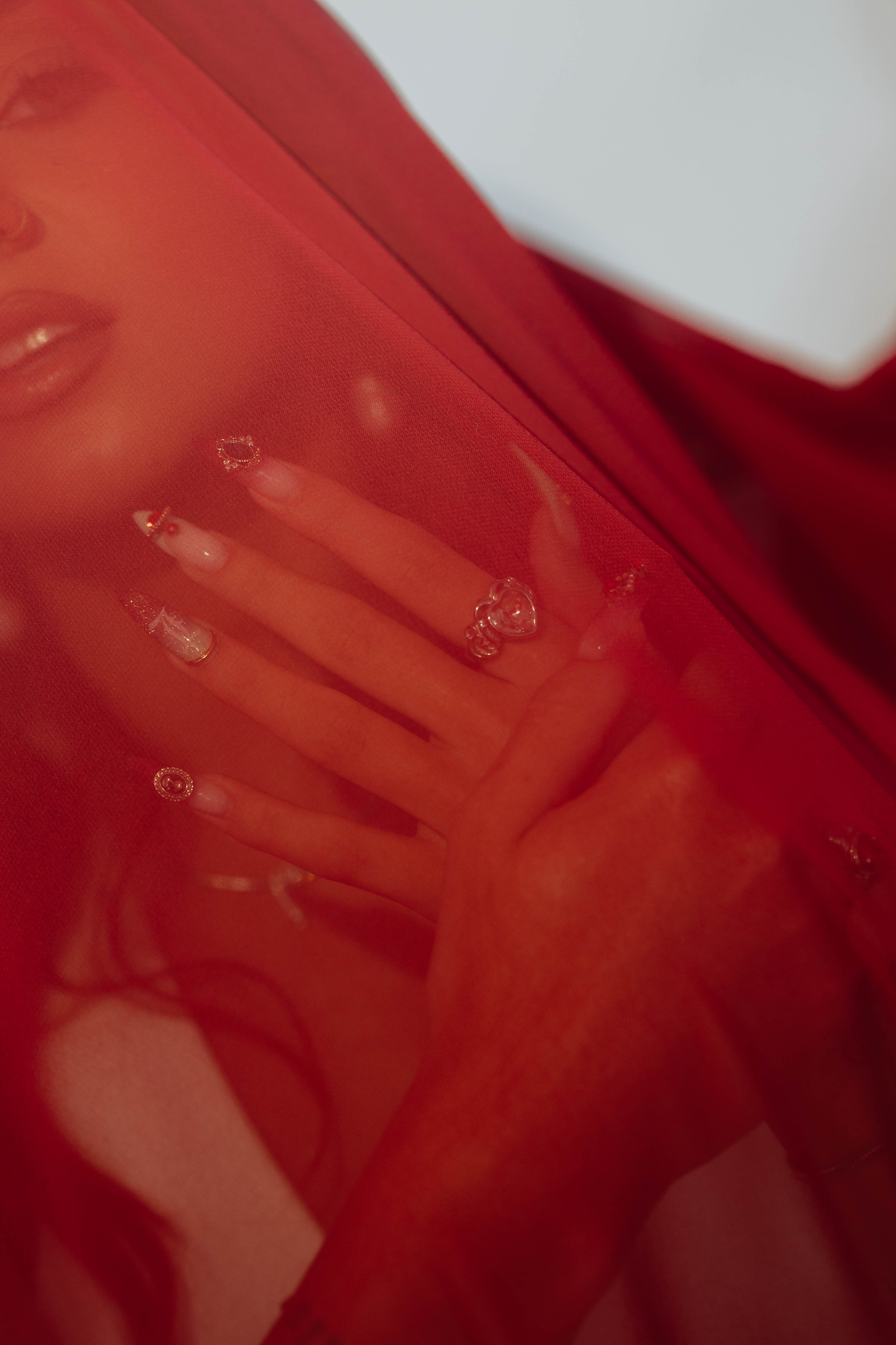LAUREN X LYNOTT MARY CLADDAGH CRYSTAL RING
