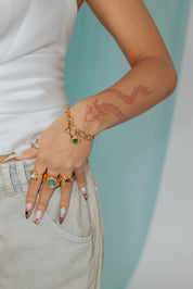 LAUREN X LYNOTT SINGLE A GHRA HEART CHARM