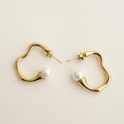 MOTHER OF PEARL HOOPS - Lynott Jewellery