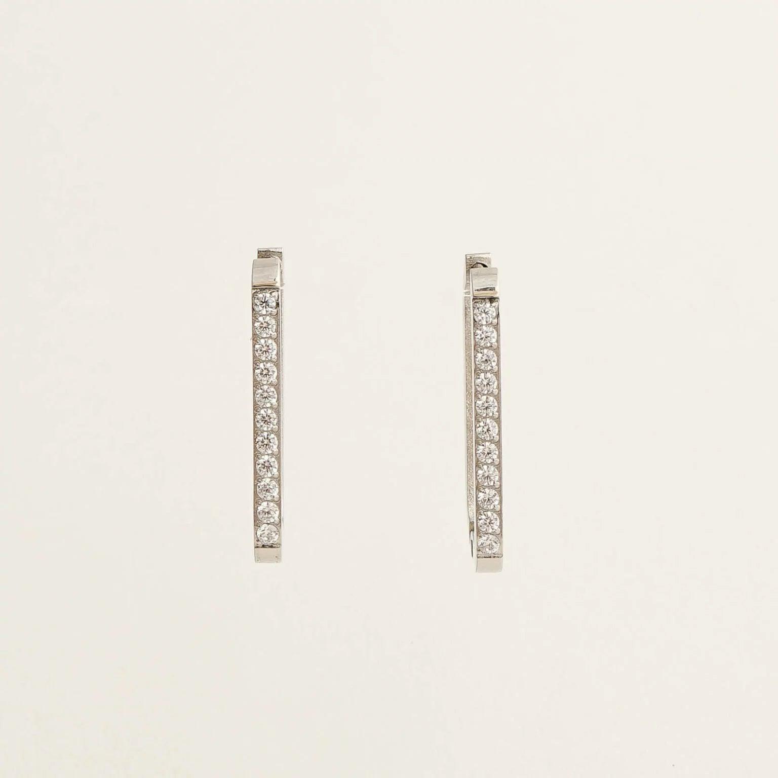 SQUARE DROP DOWN EARRINGS - Lynott Jewellery