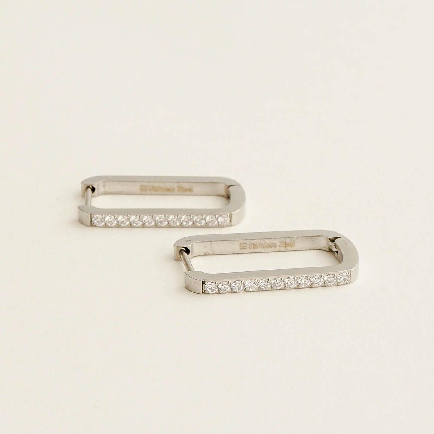 SQUARE DROP DOWN EARRINGS - Lynott Jewellery