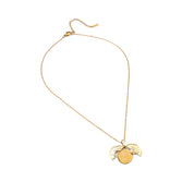 SECRET MESSAGE PENDANT DISC NECKLACE