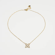 CLOVER LOTUS NECKLACE - Lynott Jewellery