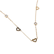 HEART N DOT TRIO NECKLACE