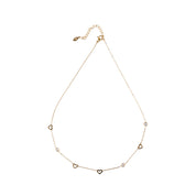 HEART N DOT TRIO NECKLACE