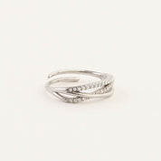 PEARL CRISS CROSS RING