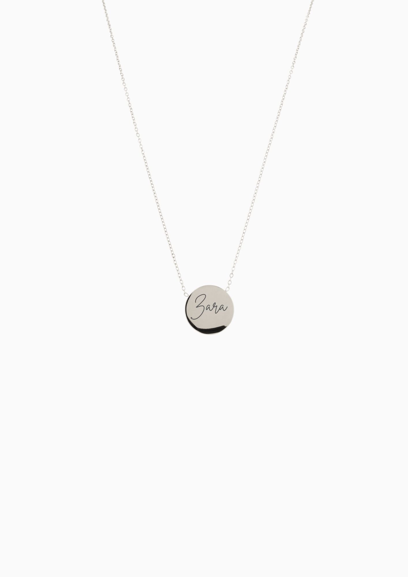 DROP DISC ENGRAVABLE NECKLACE
