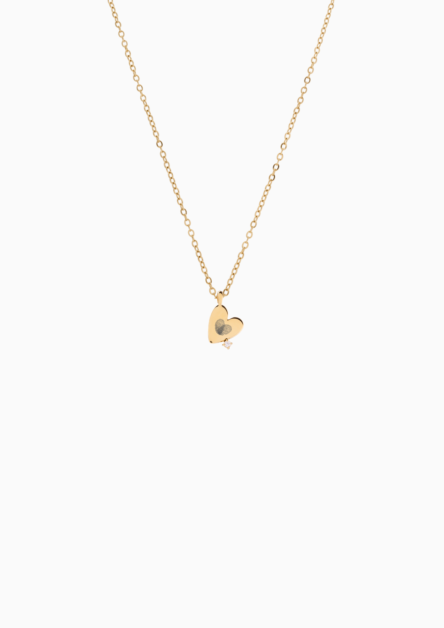 RACHEL GORRY - EMILY LOVE HEART ENGRAVABLE NECKLACE