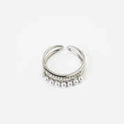 TWO TRACK PEARL RING - Lynott Jewellery