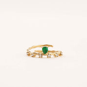 EMERALD PRINCESS ADJUSTABLE RING - Lynott Jewellery