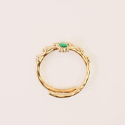 EMERALD PRINCESS ADJUSTABLE RING - Lynott Jewellery