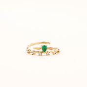 EMERALD PRINCESS ADJUSTABLE RING - Lynott Jewellery