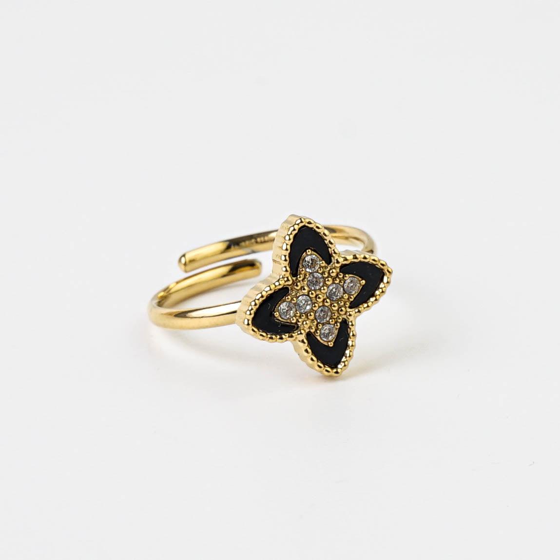 PASSIONATE RING BLACK AND GOLD - Lynott Jewellery