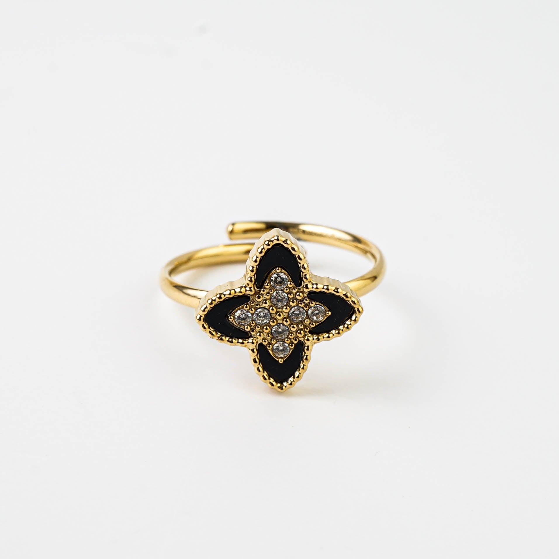 PASSIONATE RING BLACK AND GOLD - Lynott Jewellery