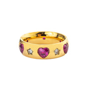 FUNKY STARS PINK RING