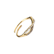BABY PEARL CRISS CROSS RING