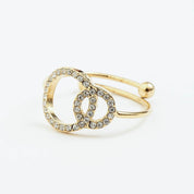 CIRCLE LINK ADJUSTABLE RING - Lynott Jewellery