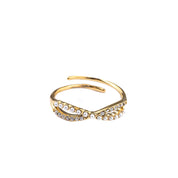 BABY PEARL CRISS CROSS RING