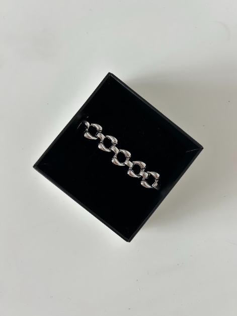 SILVER CHUNKY BRACELET - The Vault