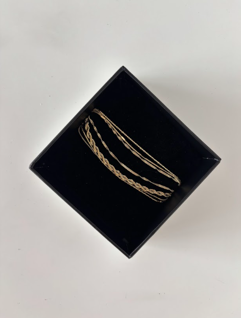 LAYERED THIN GOLD BRACELET - The Vault