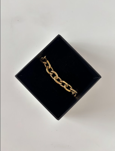 CHUNKY GOLD RIPPLE BRACELET - The Vault