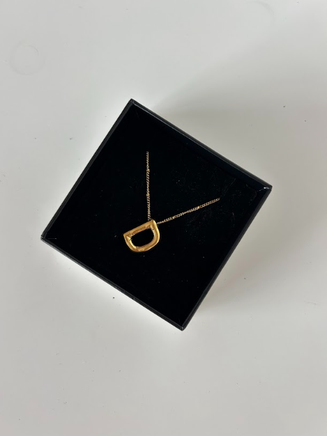 TILTED INITIAL D NECKLACE - The Vault