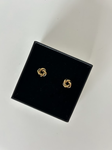 GOLD KNOT EARRNINGS - The Vault