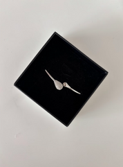 DIAMOND OVAL BANGLE- The Vault