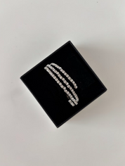 SILVER SPARKLE BANGLE - The Vault
