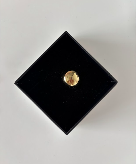 GOLD CIRLCE BUBBLE ADJUSTABLE RING - The Vault