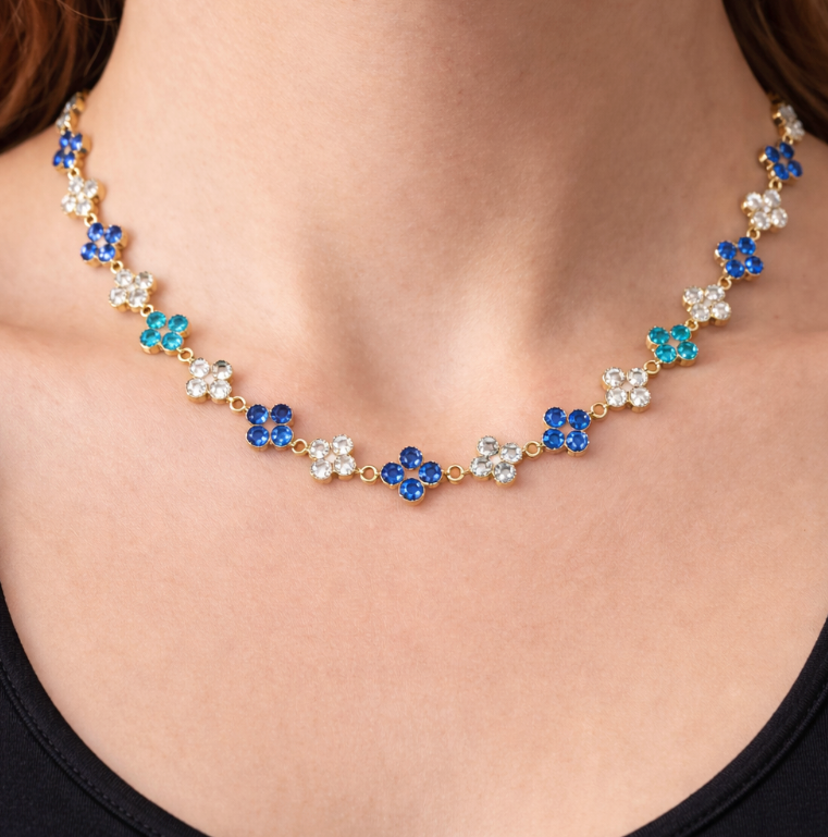 TOTAL GLAM BLUE NECKLACE