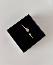 DIAMOND OVAL BANGLE- The Vault