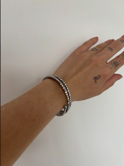 SILVER SPARKLE BANGLE - The Vault