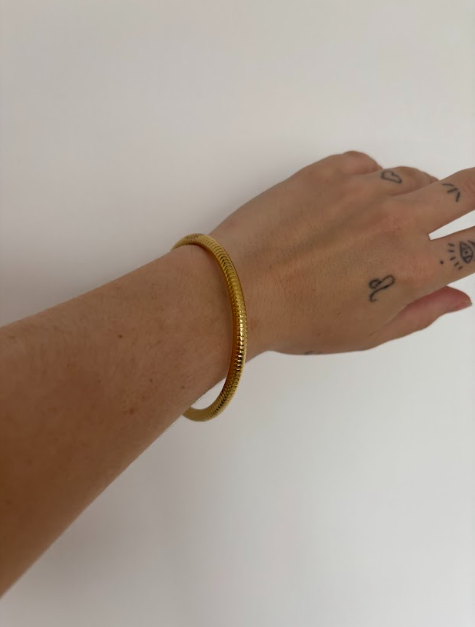HERRINGBONE BANGLE - The Vault