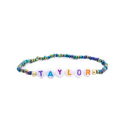 BLUE TAYLOR BEADED BRACELET