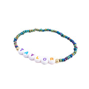 BLUE TAYLOR BEADED BRACELET