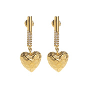 LOVE DRIFT HEART DROP EARRINGS