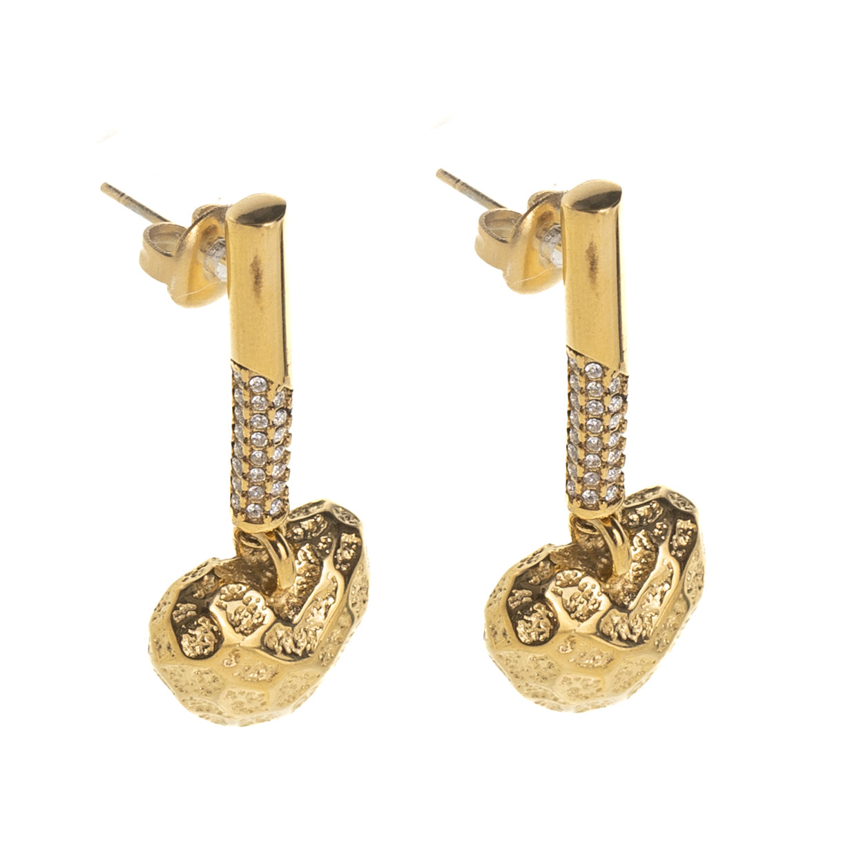 LOVE DRIFT HEART DROP EARRINGS