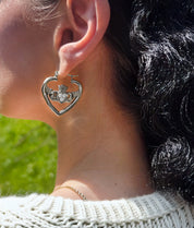 RÍONA HEART CLADDAGH HOOPS