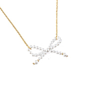 PEARL BOW NECKLACE